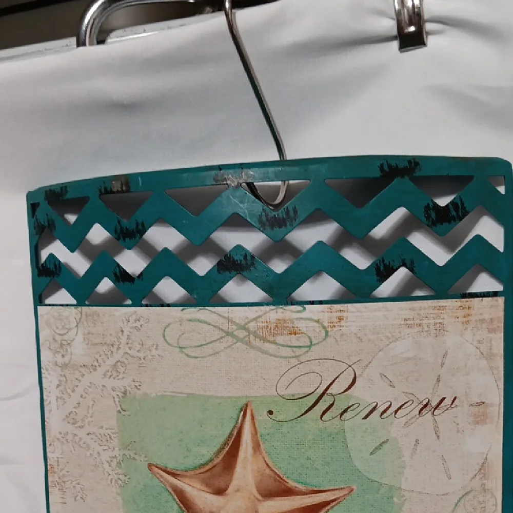 Teal and Beige Seashell Wall Art Pair